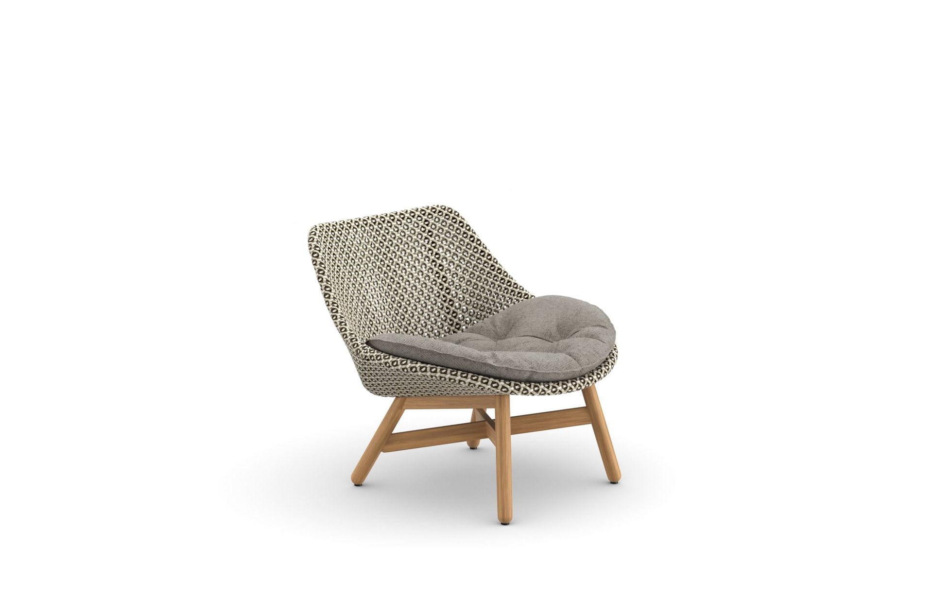 Dedon hand-woven fibre over a powder-coated aluminium frame