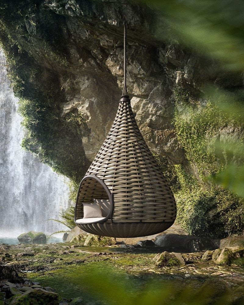Dedon NESTREST hanging lounger woven in four-centimetre DEDON Fiber