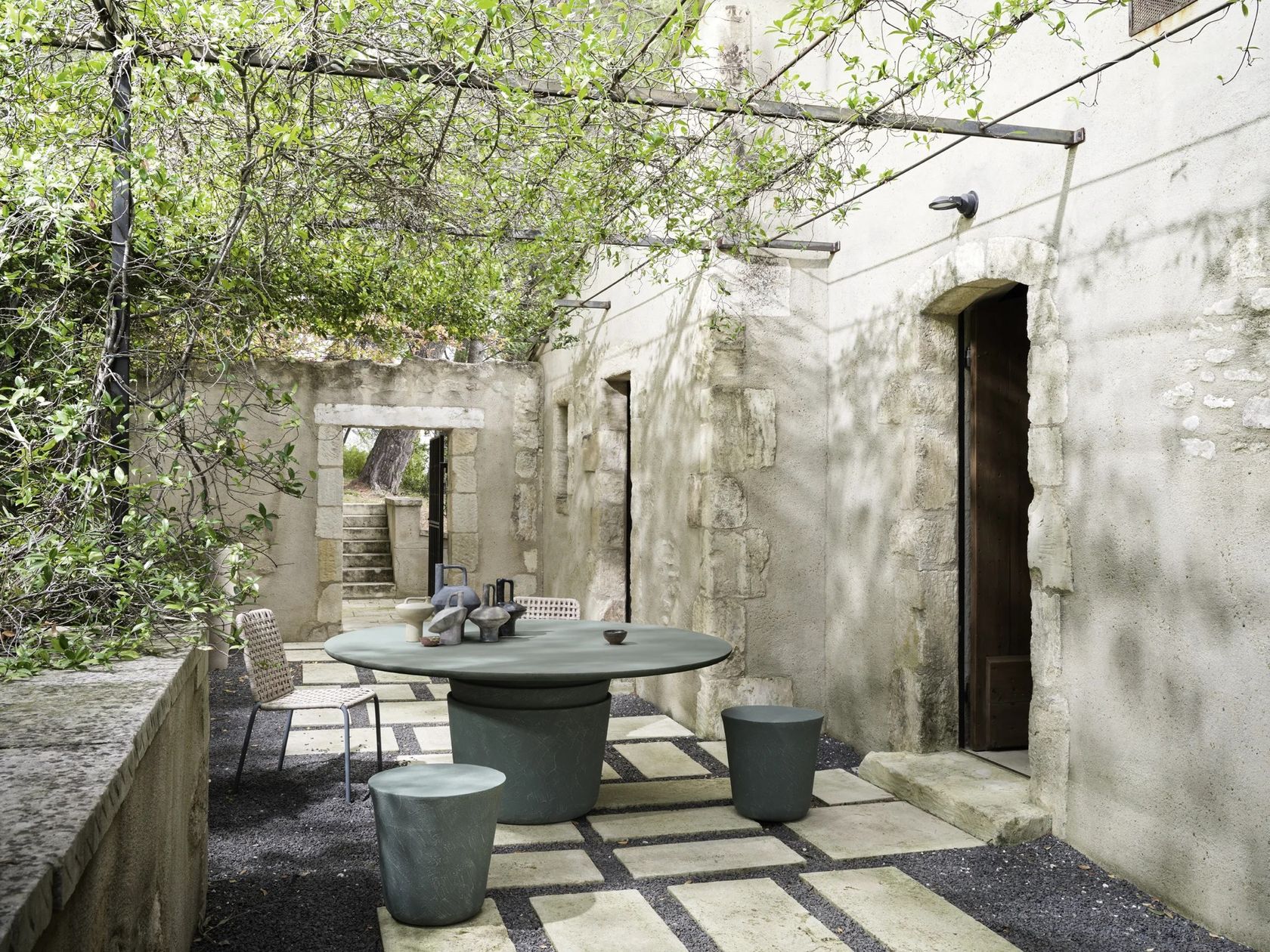 Gervasoni Kasane collection (Poufs, tables)