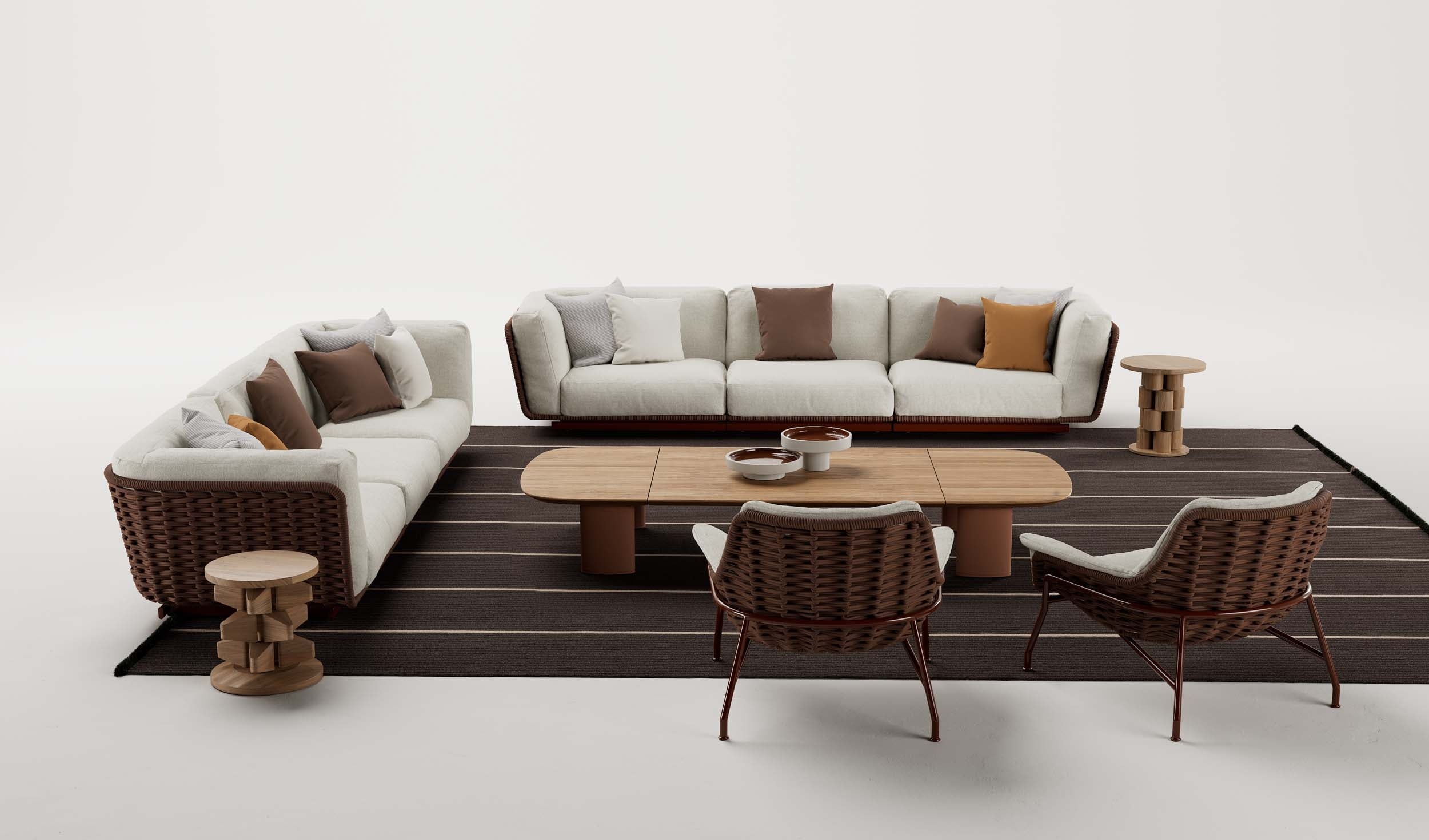A Kettal outdoor setting